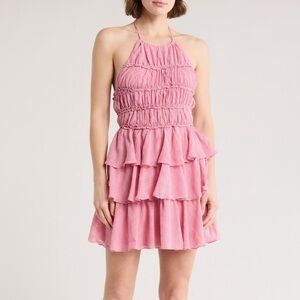 Lush Pink Dress Elegant and Chic